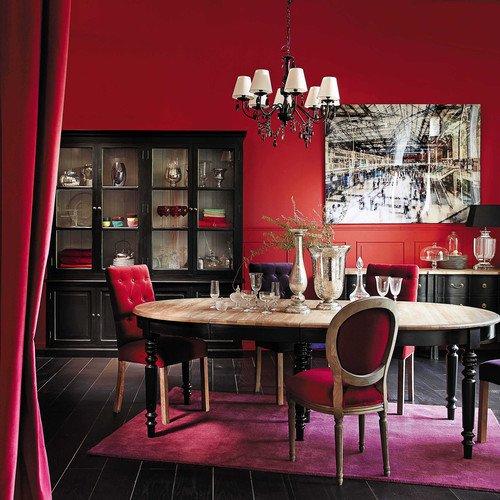 comedores con estilo clasico rojo maisons