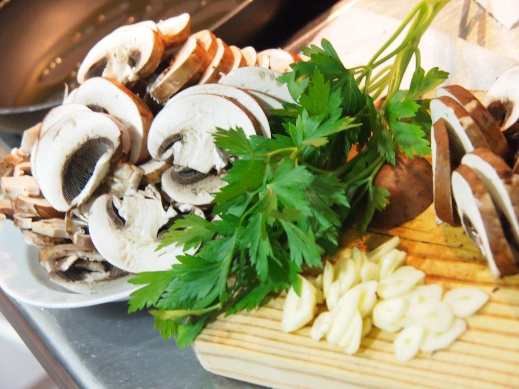 Portobellos al ajillo