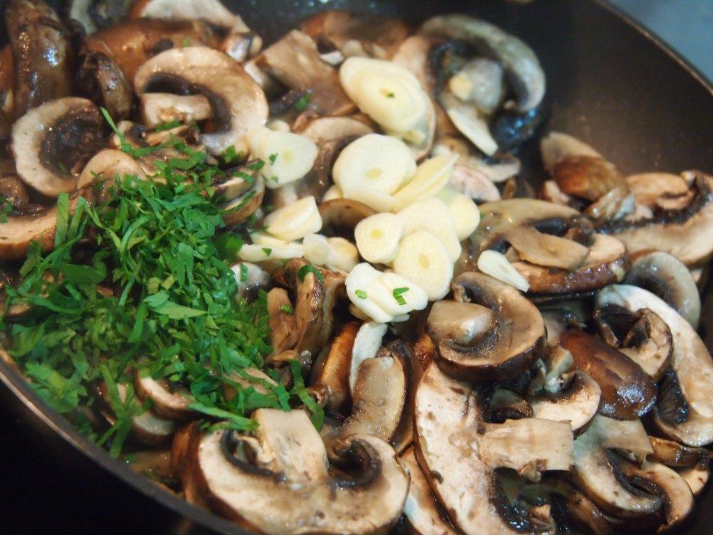 Portobellos al ajillo