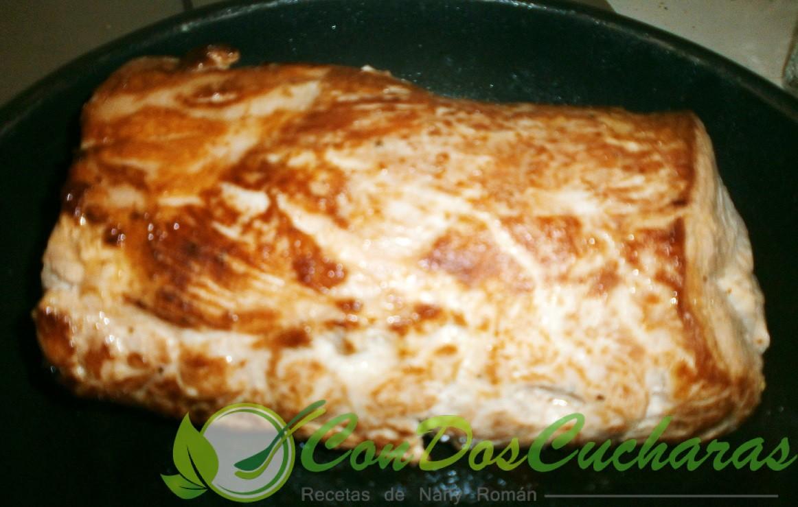 Lomo de cerdo con manzanas