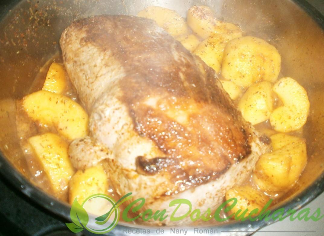 Lomo de cerdo con manzanas