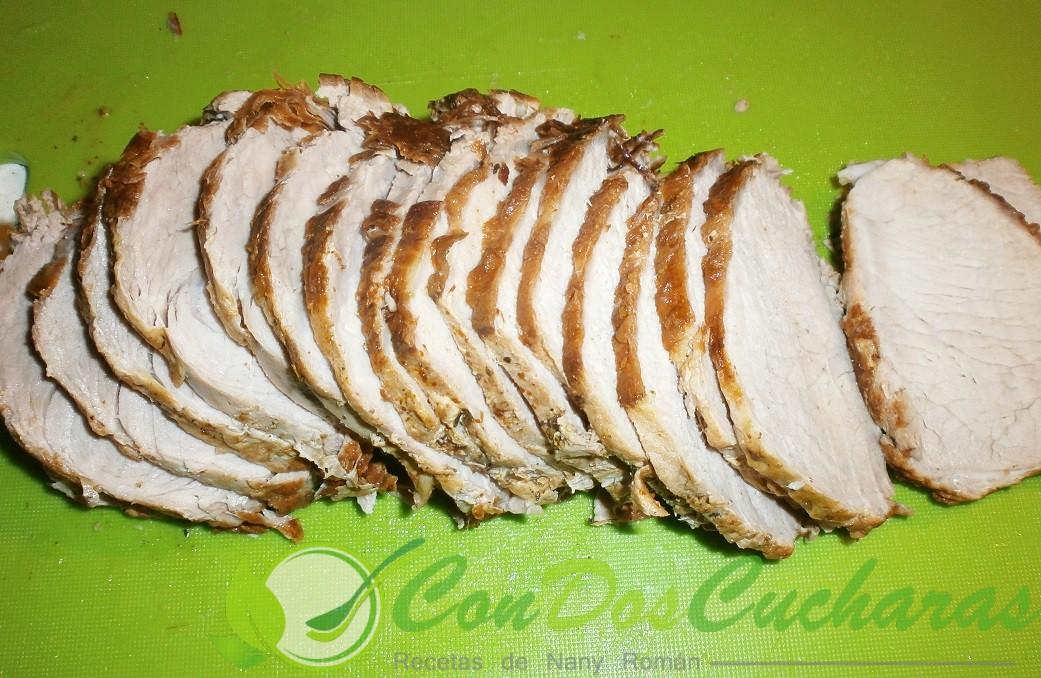 Lomo de cerdo con manzanas