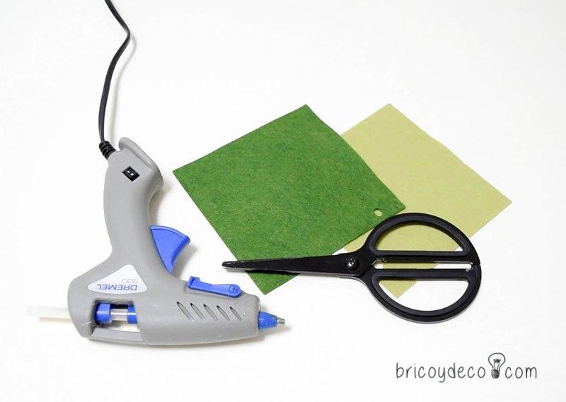 materiales para hacer plantas suculentas de fieltro