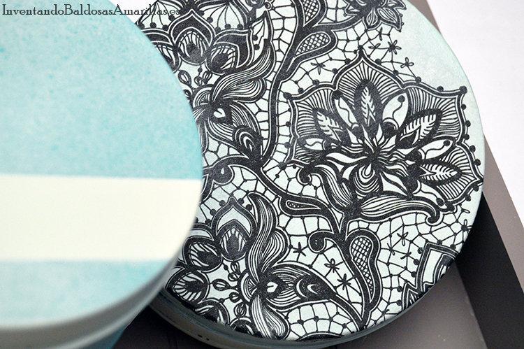 decorar latas con papel