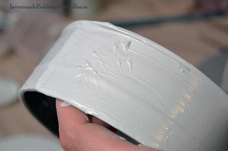 pintar latas pintura tiza 