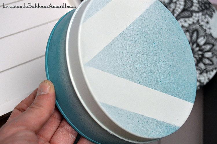 decorar latas con chalk paint 