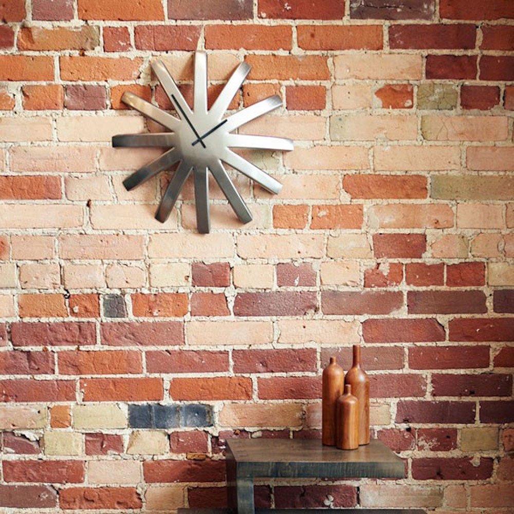 relojes de pared modernos metal estrella
