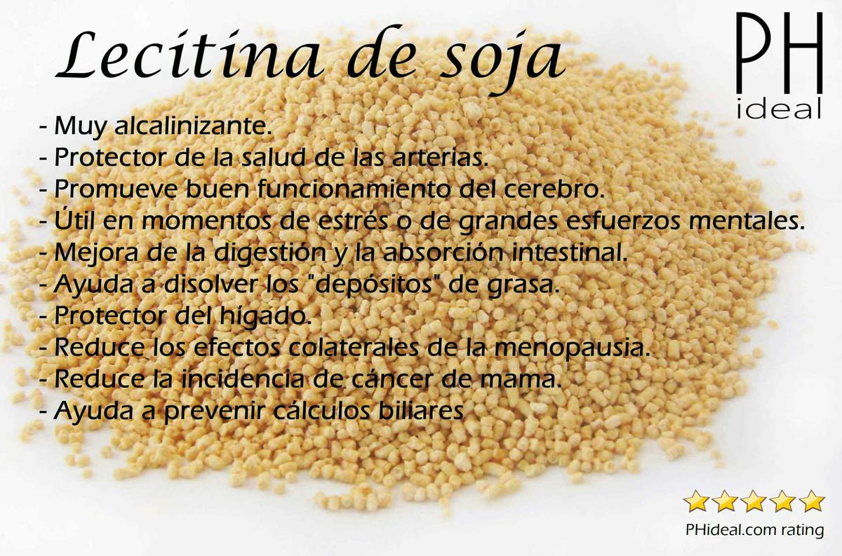 Propiedades PHideal de la lecitina de soja