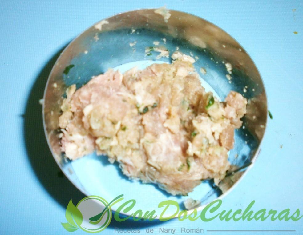 Filetes de carne picada