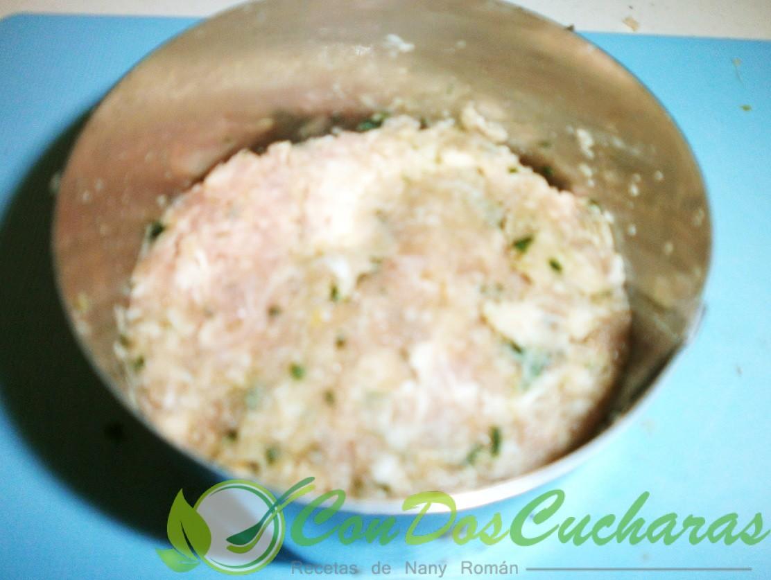 Filetes de carne picada