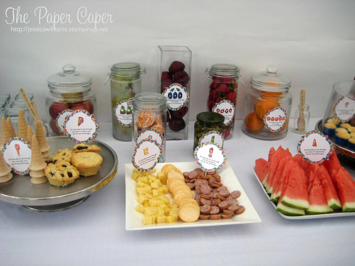 Fiesta Infantil La Oruga Muy Hambrienta Merienda