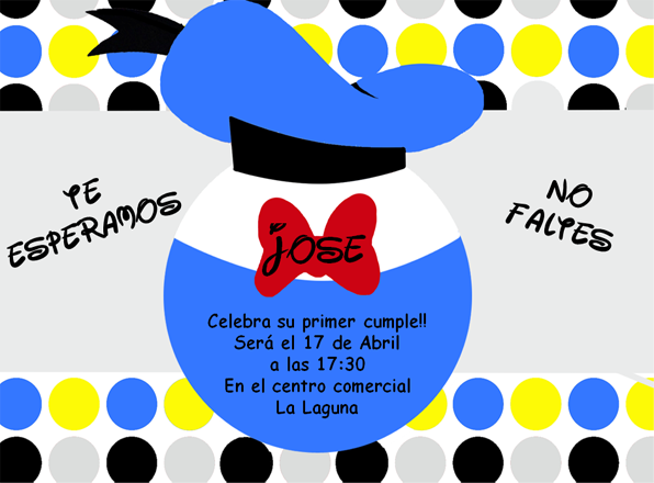 Invitación Donald 2