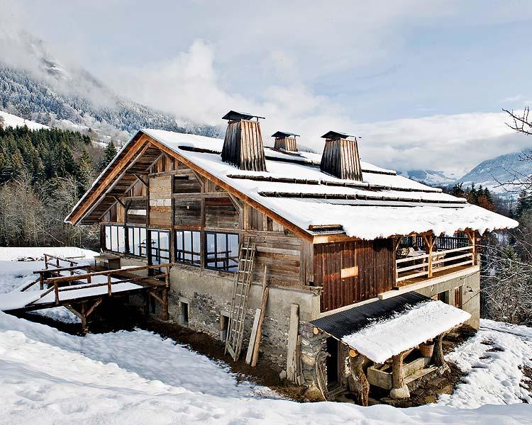 casa en los Alpes franceses exterior