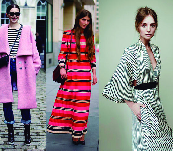 Tendencias claves, que nos guiaran en la próxima primavera 2016, rayas