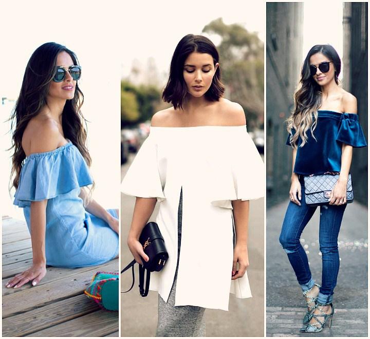 Tendencias moda 2016 hombros al descubierto