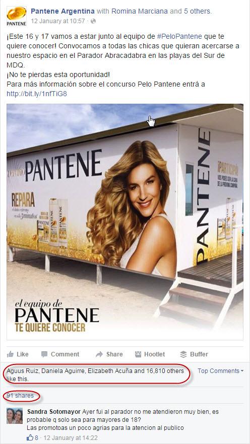 Noticia Pantene Argentina