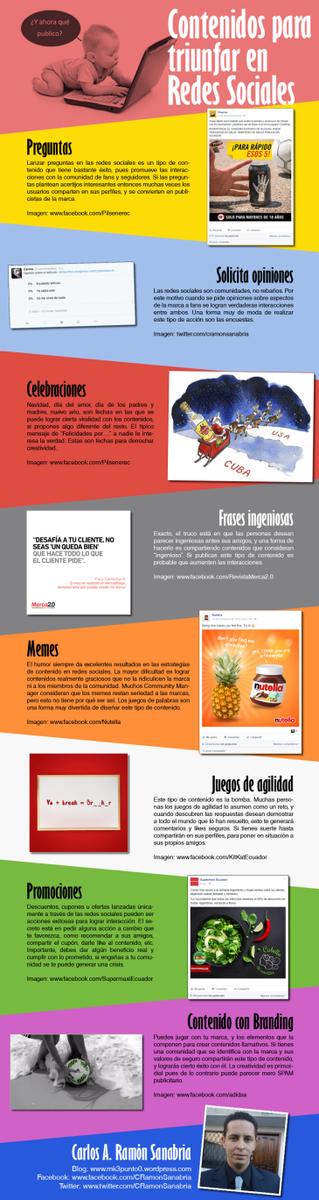 Contenidos triunfar Redes Sociales
