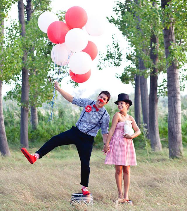 Preboda inspirada en el circo