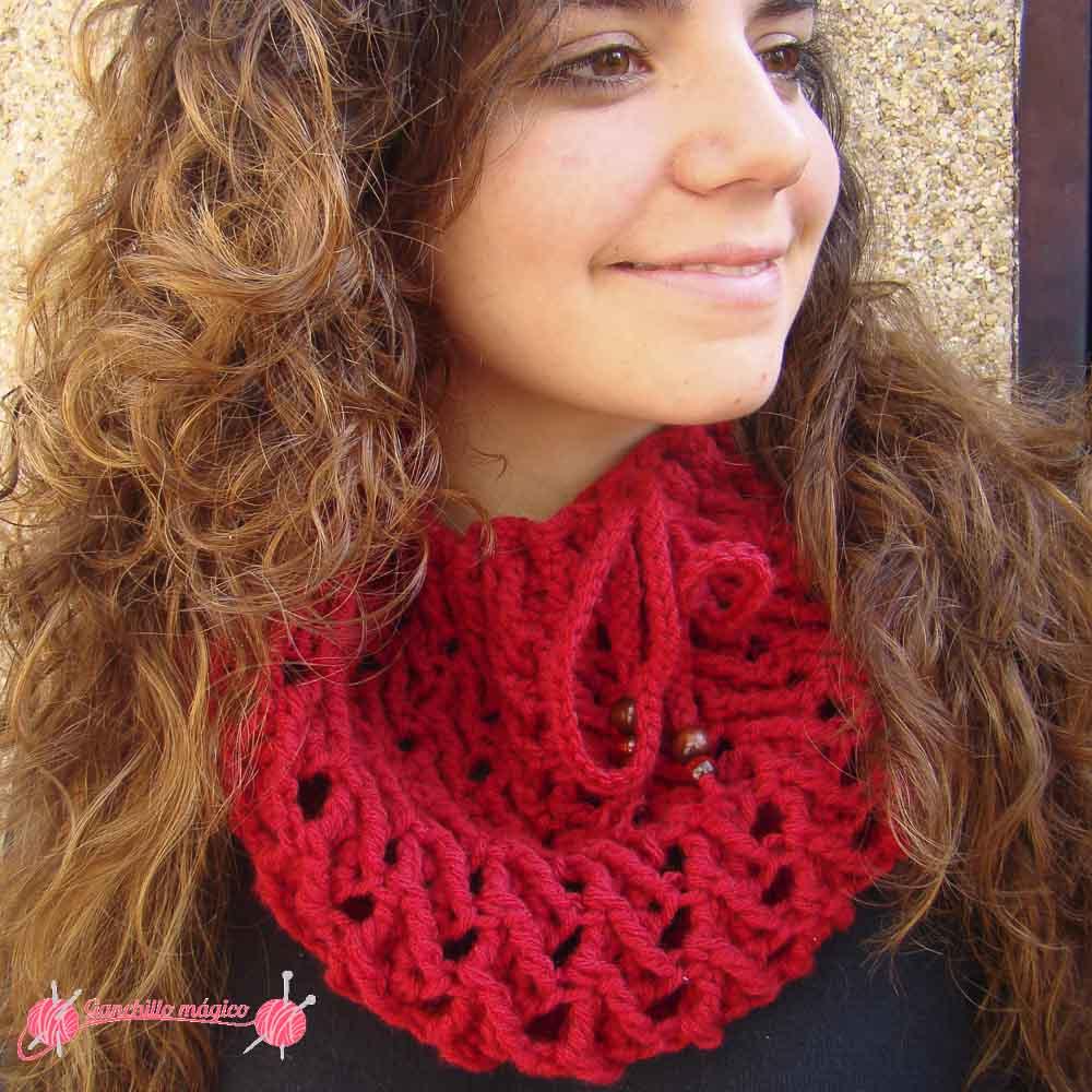 cuellos fáciles y rápidos (1) Rojo Cereza