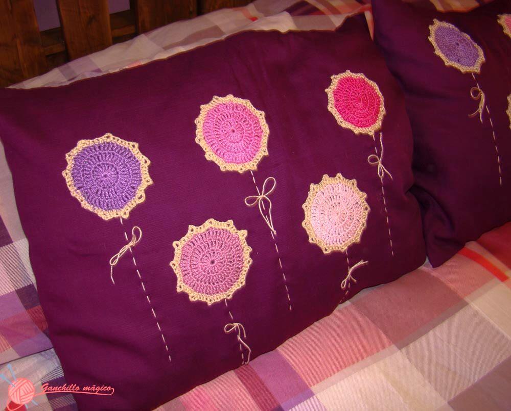 cojines o almohadones fantasia en ganchillo (2)