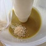 semillas de sesamo en el jabon