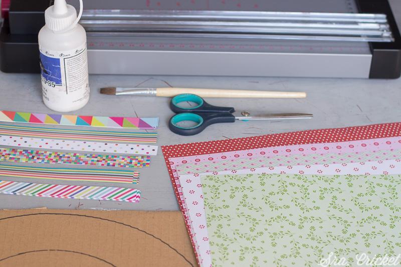 materiales para corona de papel