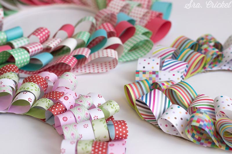 corona tiras de papel