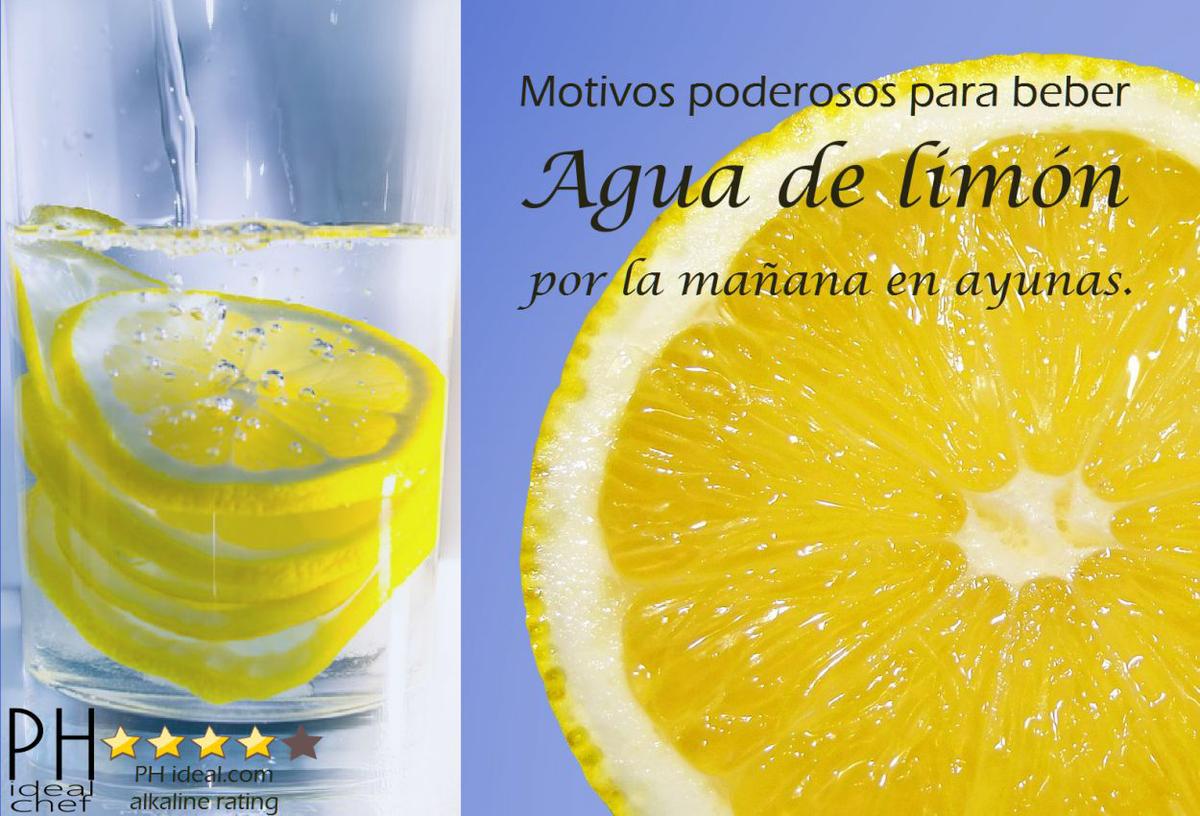 Agua alcalina de limón