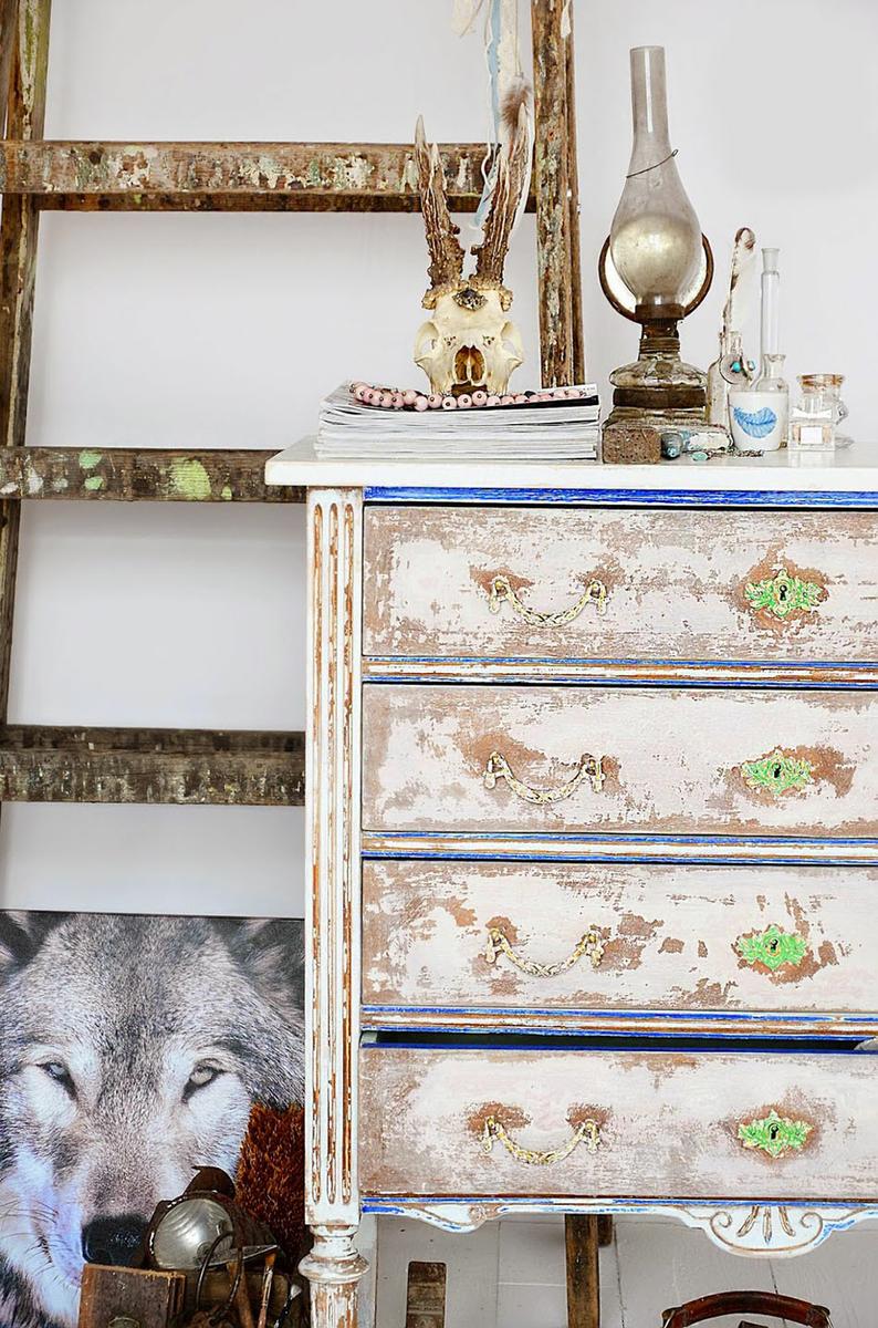 usar chalk paint annie acabado envejecido