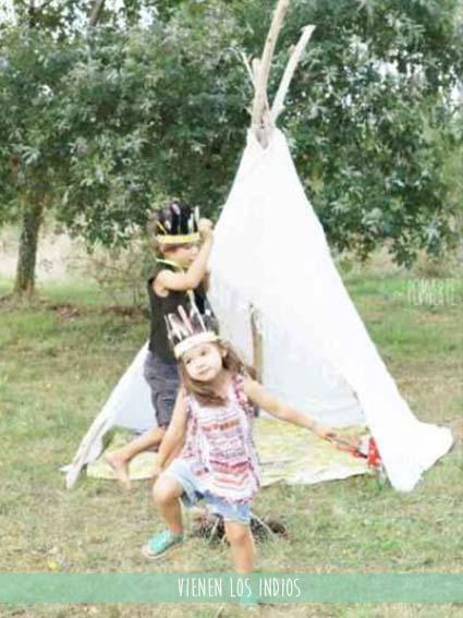 carnaval, disfraces, pintar la cara, maquillaje infantil, hecho a mno, diy, DIY, portimisma, por ti misma, indios, vaqueros, temática infantil, falda tul, bolso con bebé indio, tipi