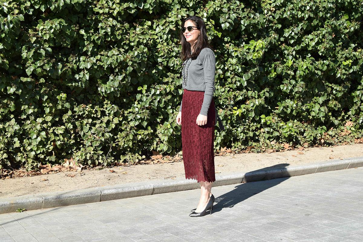 falda midi zara moda