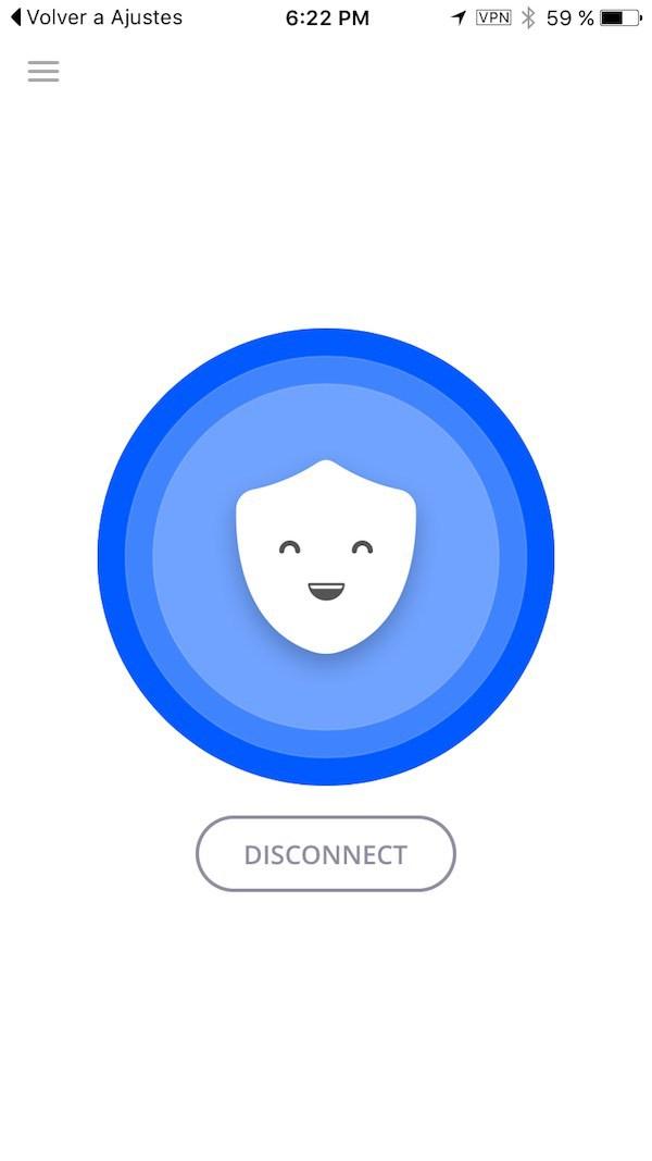 VPN conectada gratis en iOS9