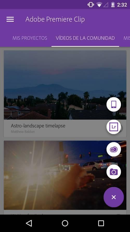 Adobe Premiere para Android