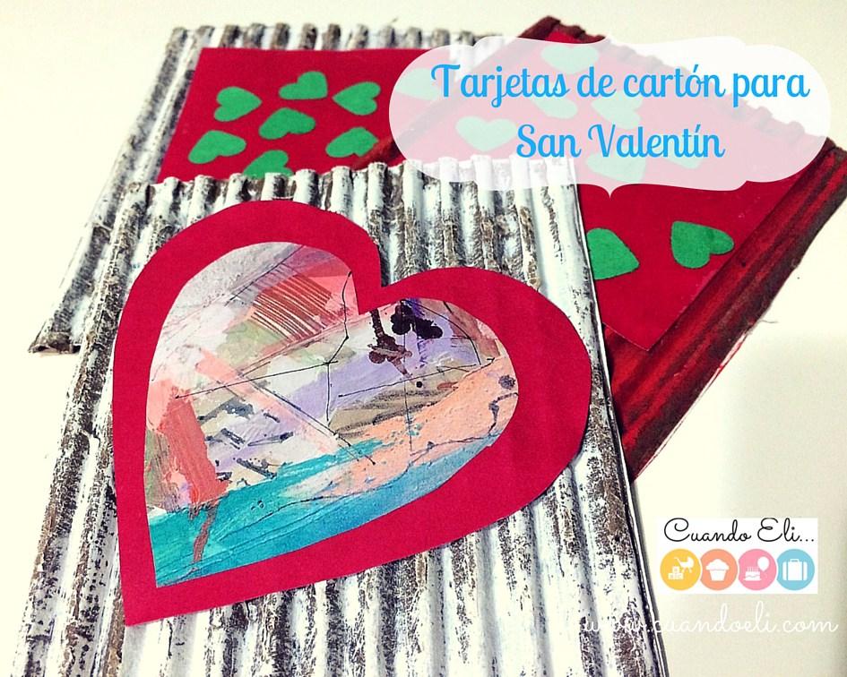 Tarjetas de cartón para San Valentín