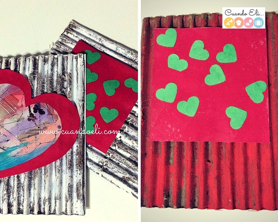 Tarjetas de cartón para san valentín