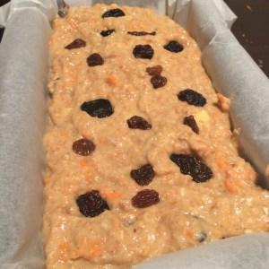 pan de plátano y zanahoria light