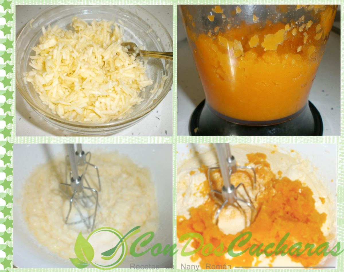 Bizcocho de manzana y calabaza