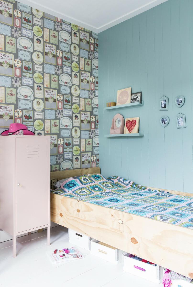 dormitorio infantil turquesa