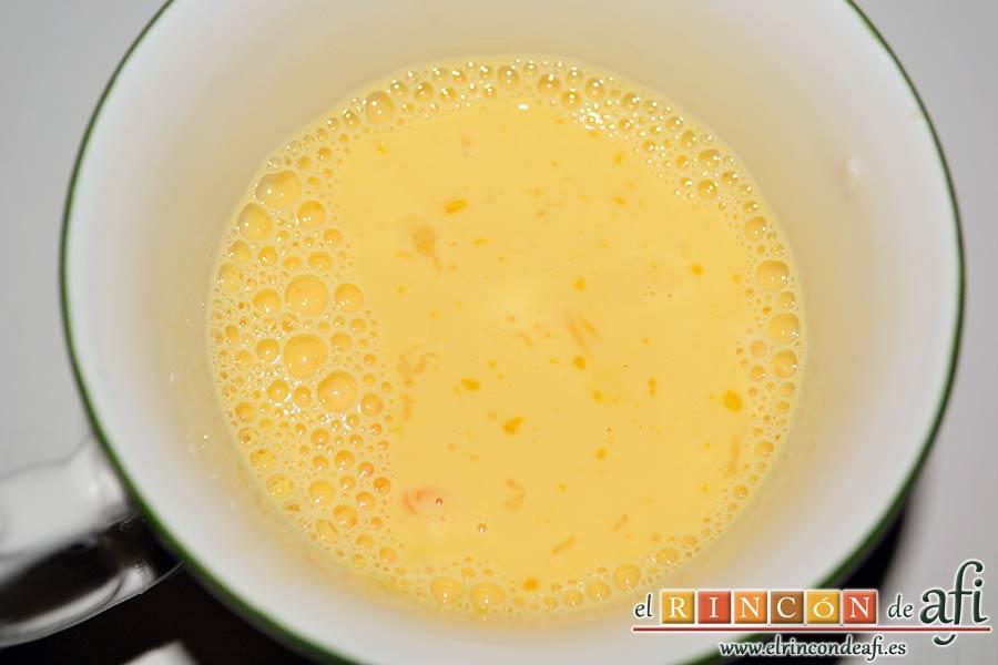 Pudin de chocolate a la Parisien, mezclar hasta que esté bien integrada