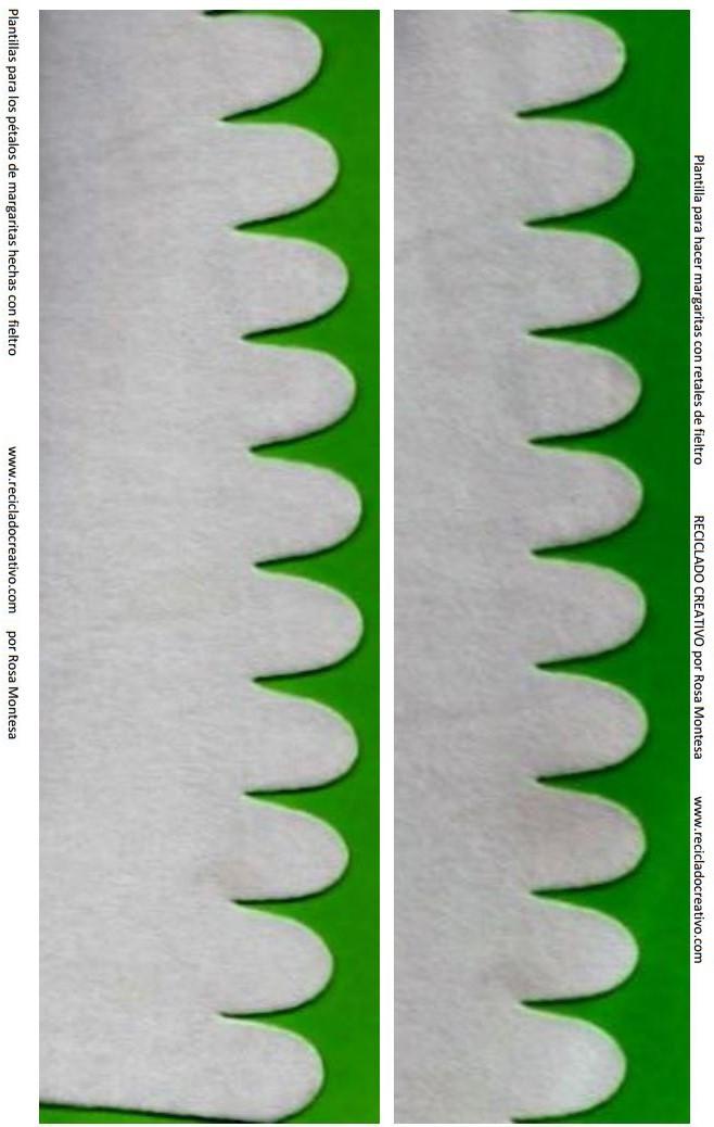 DIY Margaritas hechas con retales de fieltro