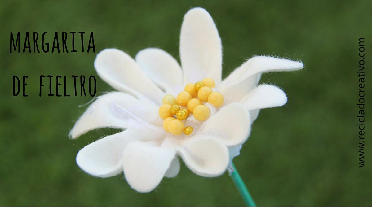 DIY Margaritas hechas con retales de fieltro