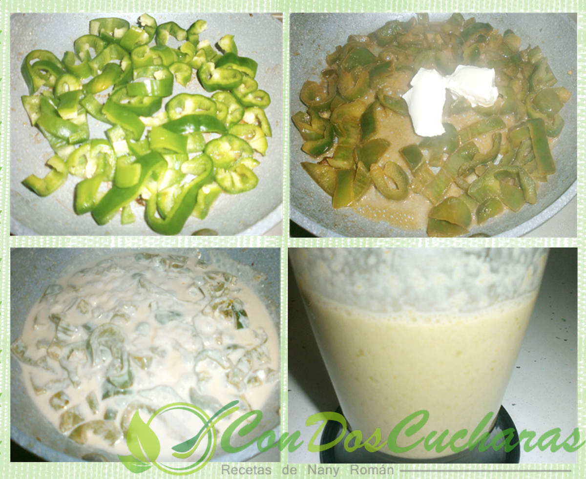 Bonito listado con crema de pimientos