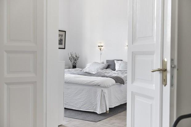 cama y sabanas de lino