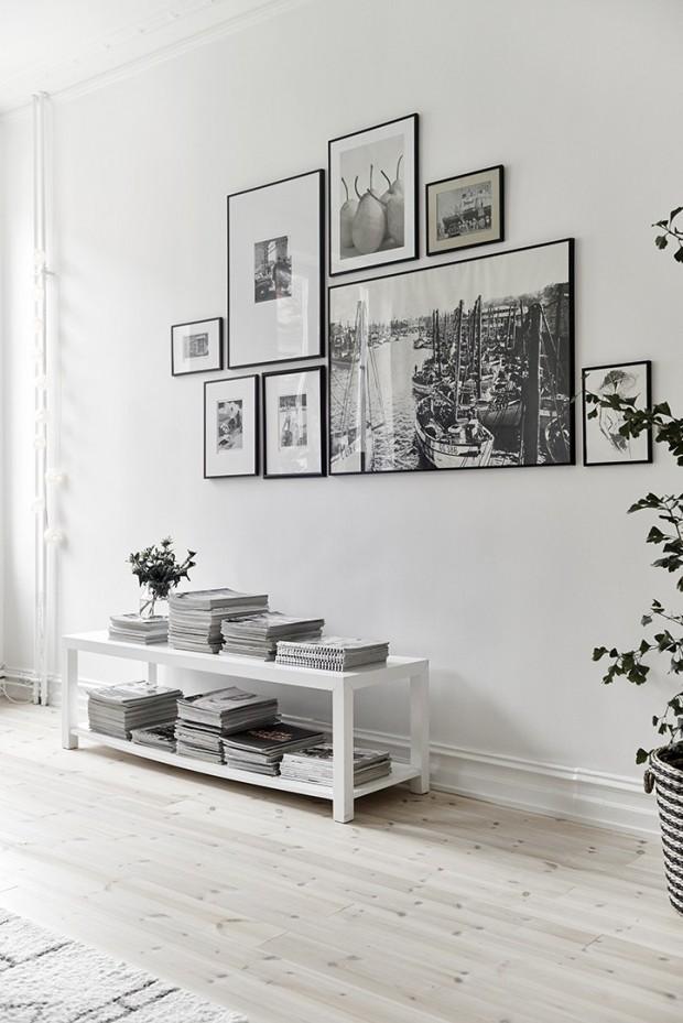 decorar con fotos en blanco y negro