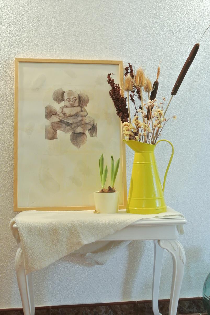 Recuperar una jarra en color amarillo