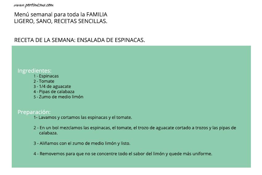 por ti misma, portimisma, alimentación, familia, menú, niños, laboral, menú para toda la semana, mujer, supermercado, la compra, receta
