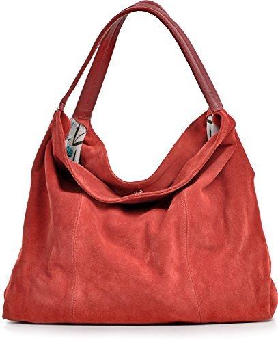 Bolso cuero rojo CNTMP vía AMAZON. 29,90€