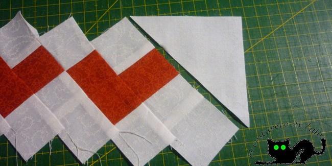 Cortamos un triángulo para añadir en el extremo