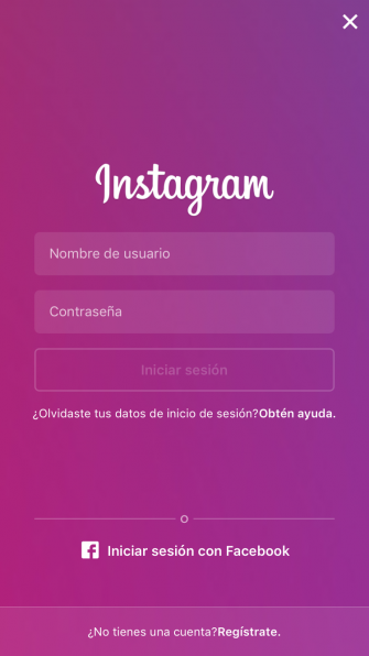 nueva cuenta instagram