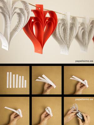 Guirnaldas de papel Paper garland diy